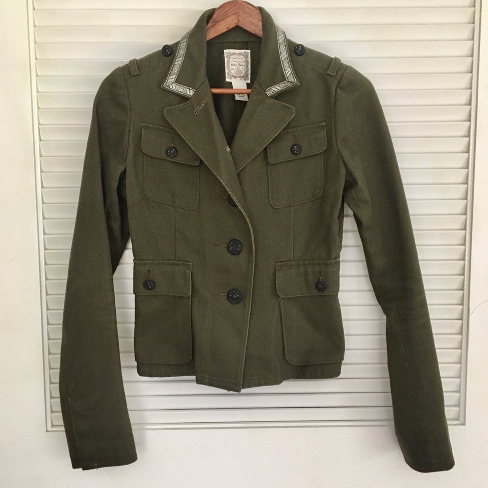 Ralph Lauren Embroidered Military Style Jacket